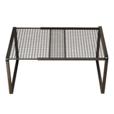 Expandable Cabinet Storage Shelf Stackable Organizer Rack for Kitchen Pantry Counter - Adjustable V1366-AZ2-W-19790