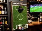 Wall-Mounted Soccer Field Bottle Opener with Goal Net Catcher Football-Themed Bar Accessory for V1341-ZY-QST3YNSL-S