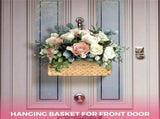 2X Handwoven Water Hyacinth Wall Magazine Holder - Hanging Organizer for Mail, Newspapers & V1366-AZ2-W-14514