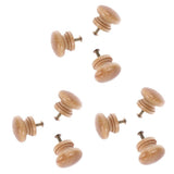 Khaki Wood Cabinet Knob for Drawers, Universal Pull Handle, Easy to Install, Perfect for Kitchen V1369-AZ3-W-12879
