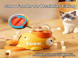 Cat Treat Dispenser, Interactive Puzzle Slow Feeder, Adjustable Treat Release for Small Medium Dogs, V1366-AZ2-W-10829