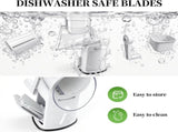 Rotary Cheese Grater Hand Crank - Cheese Shredder with 5 Blades & Storage Room, Easy to Clean, V1258-DP02-I-0005