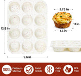 Silicone Jumbo Muffin Pan 6 Cups & Regular Size 12 V1259-DP01-A-4526