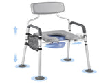 Bedside Commode Chair, 227 kg Capacity, 4-in-1 Portable Toilet and Raised Toilet with Padded V952-WLKBSLRZD500Y4MTK001V0