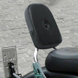 Universal Motorbike Backrest Cushion Black Passenger Seat Support Pad for Comfortable Riding V1192-AZ-W-31513