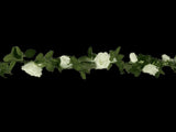 Flowering White Artificial Rose Garland 190cm V637-DP1191290