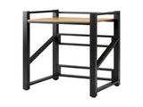 Artiss Over Washing Machine Rack Laundry Shelf Space Saver 75cm Black BSR-A-1T-105H-BK