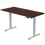 FORTIA Sit To Stand Up Standing Desk, 150x68cm, 72-118cm, Height Adjustable, 50kg Rated, Walnut V219-ADKSSTFO5WLSA