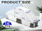 16 Pack White Vinyl Picket Fence Caps 7/8in X 3in Vinyl Picket Fence Caps Vinyl Fence Parts for V1369-AZ3-W-09238