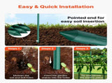 Garden Stakes, 50 Pack, 1170 mm, Plastic Coated Metal Tomato Stakes, Garden Sticks for Plants V952-ZWZCHYZ12M11ZDALY001V0