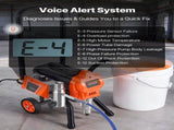 Stand Airless Paint Sprayer, 1500W, 3300PSI High Pressure Airless Sprayer with Cart, Cleaning Brush, V952-ZSSPTJ1500W0LMIA4001V3