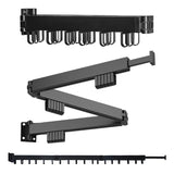 Wall Mounted Clothes Drying Rack - Foldable Space Saving Laundry Hanger - Trifold Expandable, V1370-AZ4-06386