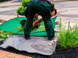 2 Set Landscape Pruning Tarp 78.7"x78.7" Waterproof Bush Trimming with Hole Shrub Catcher Four V1259-DP01-A-1217