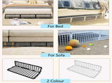 12 PCS Under Couch Blocker for Bed Furniture, Adjustable Plastic Under Bed Blocker for Dogs Pets V1107-102-01755-BLK-12PCS