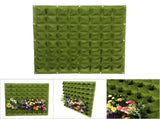 64 Pockets Vertical Outdoor Garden Felt Plants Flower Growing Bag Wall Hanging Planter V1294-YM0901-JYB00528-02