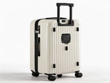 Wanderlite 28" Trunk Luggage Suitcase Travel 5 Wheels Type-C Port TSA Smoky White LUG-ABS-TRUK-28-SW