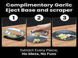 Gourmet Easy Garlic Press Rocker, Stainless Steel Garlic Crusher with Eject Base, Garlic Grinder V1376-GARLEROCK
