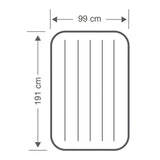 Twin Dura-Beam Prestige Air Bed Built-In USB Electric Pump for Easy Inflation and Deflation V213-TDBAB01-GRY01