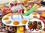 Octopus Charcuterie Board Platter Wood Cheese & Meat Serving Platter, Kraken Design Tray for V1366-AZ2-W-24794