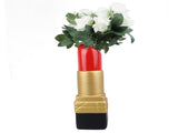 Creative Lipstick Shape Vase Beautiful Resin Exquisite Realistic Lipstick Shape Decorative Vase for V1294-YM0706-3115230066611