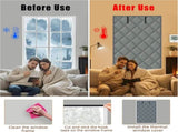 Window Insulation Kit for Winter, 3 Layer 26" X 39" Winter Insulated Cover with Fastener, Thermal to V1259-DP01-A-591