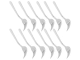 12PCS Silverware Set Stainless Steel Flatware Cutlery Kitchen Utensils for Hotel RestaurantFork V1294-YM0721-3118210027313