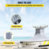 T-Top Boat Cover, Fit for 22'-24' Boat, Heavy Duty 600D Marine Grade Oxford Hard Top Cover, UV V952-XDPCGT2224116P1TVV0