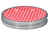 12PCS Salad Plate HighGrade Imitation Porcelain Dinnerware Tableware for Home Use V1294-YM0901-3118210043214