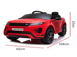 Kahuna Land Rover Licensed Kids Electric Ride On Car Remote Control - Red CAR-LRV-RD
