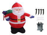 3.9ft Inflatable Santa with Gift Bag Light Polyester Easy Setup Blow Up Christmas V1294-YM0901-3115230124813