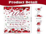 Romantic Rose Print Fleece Blanket for Wife, Soft Cozy Throw for Valentines Day Anniversary V1107-CS-QZMTX