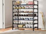Extra Large Stackable Shoe Rack, Heavy Duty Steel Pipe Storage Organizer Holds 36 Pairs, for V1192-AZ-W-30054