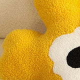 Hugging Pillow Flower Shaped Sponge Filling Soft Thick Decorative Throw Pillow for Sofa Yellow V1294-YM3117220226311-0421