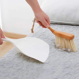 Mini Dustpan, 2 Pack Portable Wooden Dustpan And Brush, Small Multi-Function Broom For Sofas, Desk, V1188-MS-227-2201
