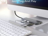 INTACT 9826T 7-in-1 USB-C Adapter HDMI/RJ45/USB3.0*2/SD/TF/ Type-C PD V28-ELEINT9826T