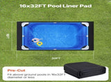 Rectangle Liner Pad, 16 x 32 ft Liner Pad for Above Ground Swimmings, Extra-Thick V952-DSYYCDDRECTAWHGHE001V0