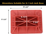 11.5" x 11.5" Off-Road Hi-Lift Jack Base and Stabilizer - Keep Jacks from Sinking with Heavy-Duty V1258-DP02-C-913