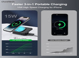 CHOETECH T616-F-BK 3in1 Magnetic Foldable Wireless Charger Black V28-ELECHOT616FBK