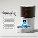 Smart Camera Pet Feeder with HD Camera, 4L Automatic Dog & Cat Food Dispenser with Wi-Fi, 2-Way V1107-134-61560