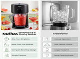NORDA 1.1L Slushie Machine Shaved Ice Maker 3 Texture Levels Black TD-SLS-271-1P1-BK
