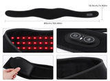 Red Light Therapy Heating Massage Wrap Wireless Cordless Design with 36 LED Lights, 660-850nm V1341-ZY-3JAJGPAC-BLACK