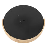 LED Ceiling Light Iron Wood PC Stepless Dimmable Round Flush Mount Modern Ceiling Light Fixture with V1294-YM0901-3119240153011
