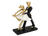 Romantic Couple Dancing Sculpture Decoration Resin Elegant Couple Ballet Dancer Statue Figurine V1294-YM0706-3115230054811