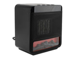 Space Heater 1000W PTC Ceramic Fast Heating Desktop Portable Electric Heater with 3D Realistic Flame V1294-YM0901-3113240295412