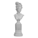 Character Figurine Desktop Craft Ornament Resin Statue for Living Room Office Coffee ShopWhite V1294-YM0901-3115210117913