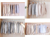 50-Pack Plastic Dust Covers for Suits, Clothes, and Household Items - Garment Bags for Home Storage V1192-AZ-W-25680