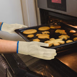 3 Pairs Oven Mitt BBQ Grill Gloves Heat Resistant Kitchen Hot Cooking Surfaces V915-KB0057X3