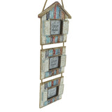 Handcrafted 3-Photo Frame Hanging Beach Houses 78cm V637-12810PFR