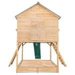 Lifespan Kids Winchester Cubby House with Elevation Platform and Green Slide V420-LKCH-WINCHE-GRN