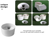 4pcs White Golf Putting Cups Practice Set Golf Training Aids for Players and Beginners V1369-AZ3-W-16527